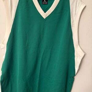 Green and White Basketball Jersey